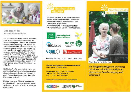 Flyer Nachbarschaftshelfer, Seite 1